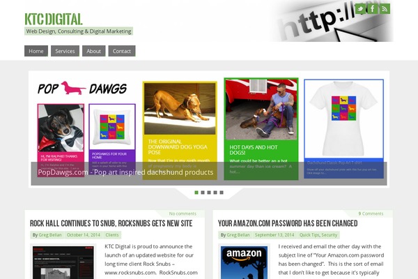 Parabola theme site design template sample