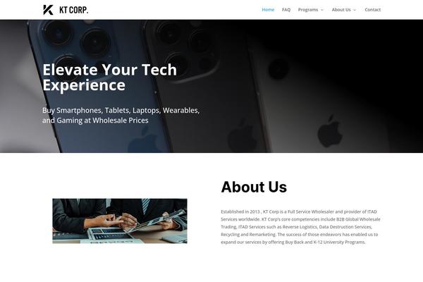 Divi theme site design template sample