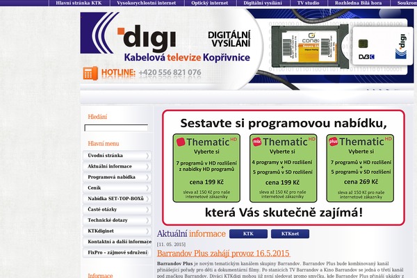 ktkdigi.cz site used Understrap-ktk