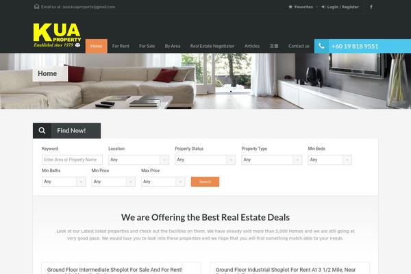 Site using Easy-real-estate plugin