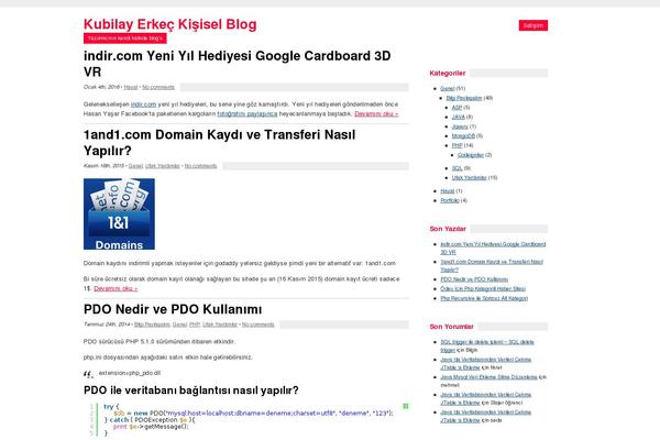 kubilay.net site used Sansserif-racer