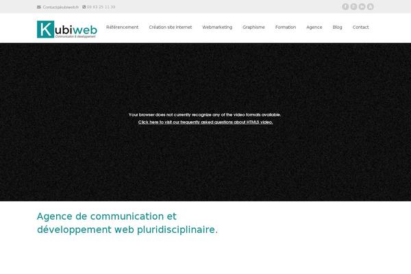 Kubiweb theme site design template sample