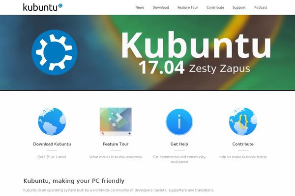 kubuntu.com site used Advertica-lite-child