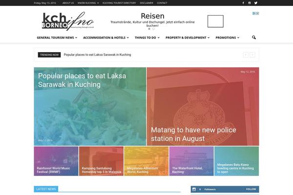 Newsmag theme site design template sample