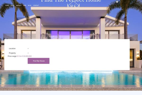 WP Residence theme site design template sample