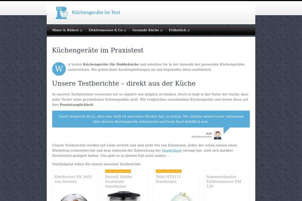 kuechengeraete-test.de site used Starttica