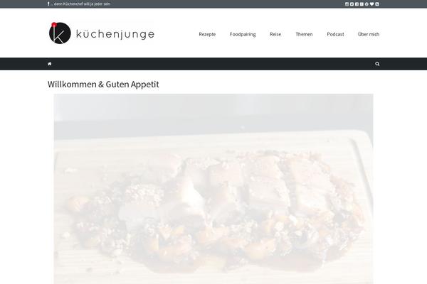 Cookbook theme site design template sample