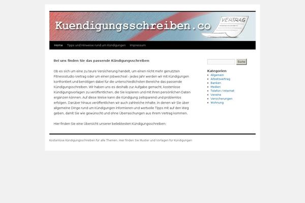 kuendigungsschreiben.co site used Cls