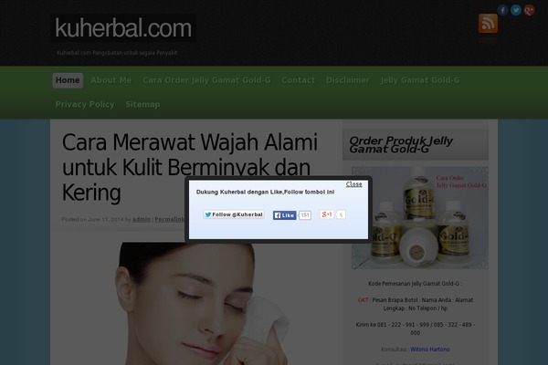kuherbal.com site used Magazine News Byte