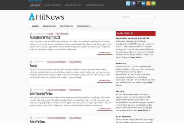 Hitnews theme site design template sample