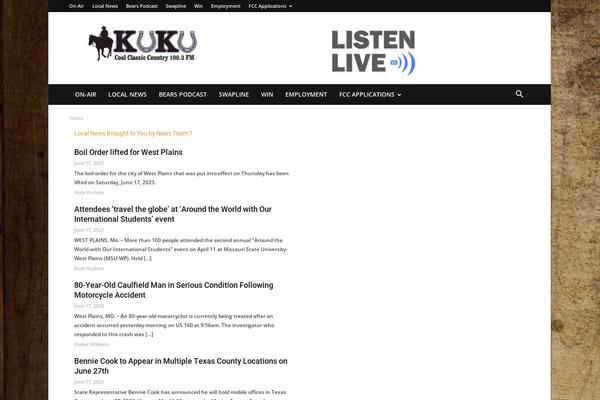 Newspaper theme site design template sample