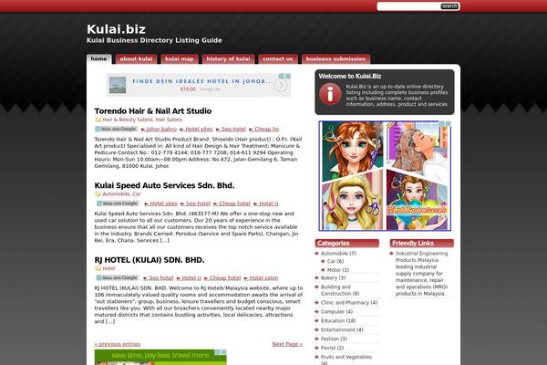kulai.biz site used Studiopress_red