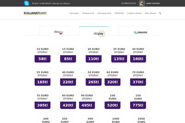 kullanatkart.com site used Enfold