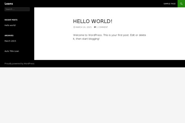 WordPress website example screenshot