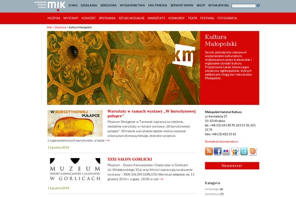 kulturamalopolski.pl site used Mik-2020