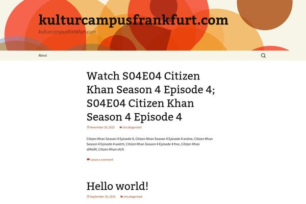 Twenty Thirteen theme site design template sample