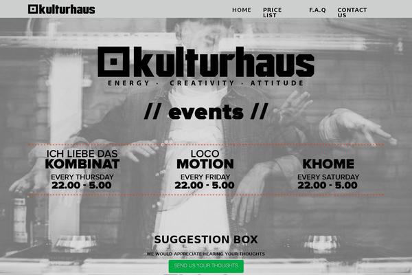 kulturhaus.ro site used Divi
