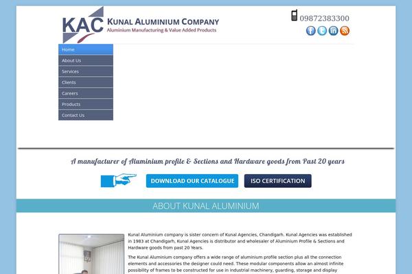 kunalaluminium.com site used Kvrwebtech