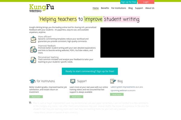 kungfuwriting.com site used Kfw