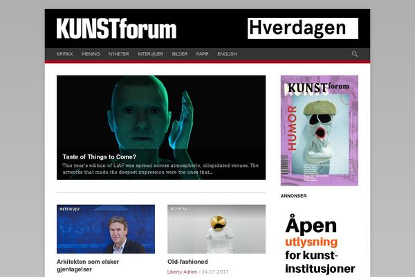 kunstforum.as site used Ultrafunk-responsive