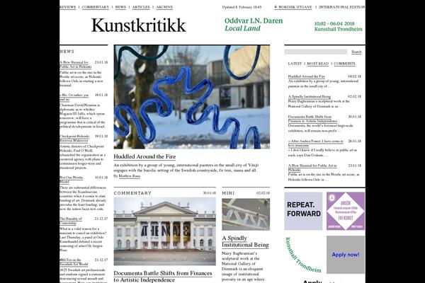 kunstkritikk.com site used Kk