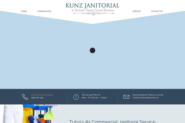 kunzjanitorial.com site used Cleaco_child_theme