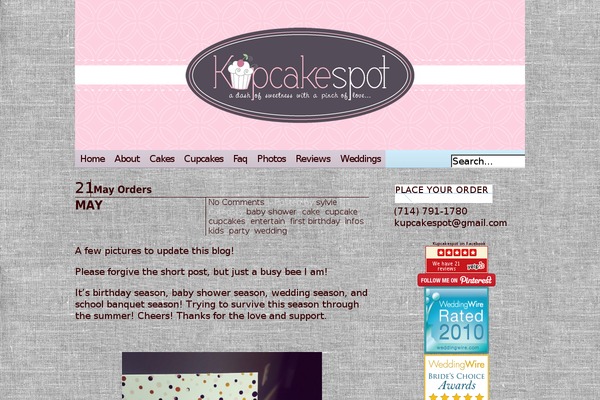 kupcakespot.com site used Bubble Gum