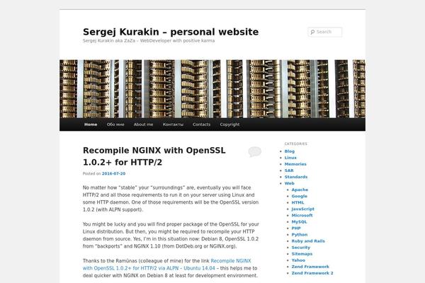 WordPress website example screenshot