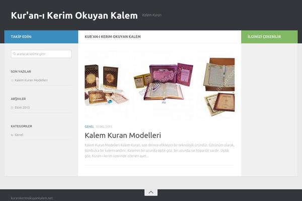 Hueman theme site design template sample
