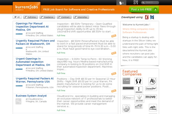 kurrentjobs.com site used Semprul