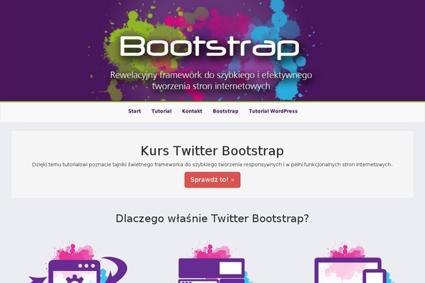 kursbootstrap.pl site used Kursbootstrap