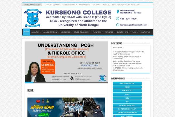 kurseongcollege.net site used Sahifa_403