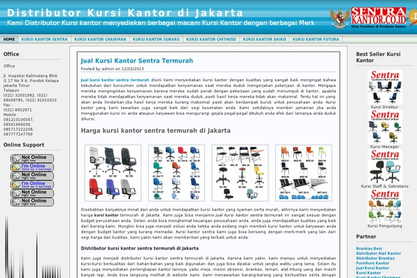 WordPress website example screenshot