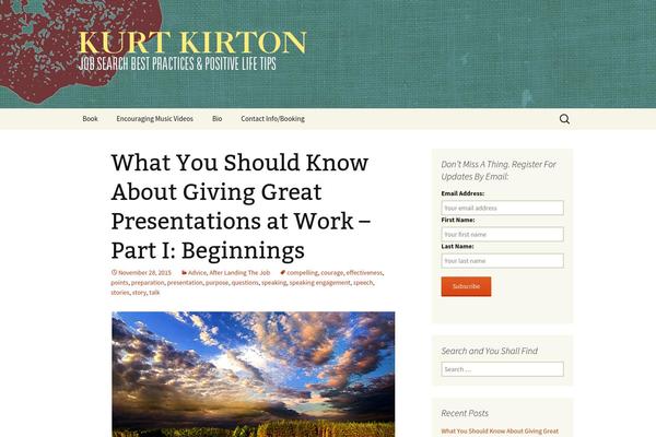 Twenty Thirteen theme site design template sample