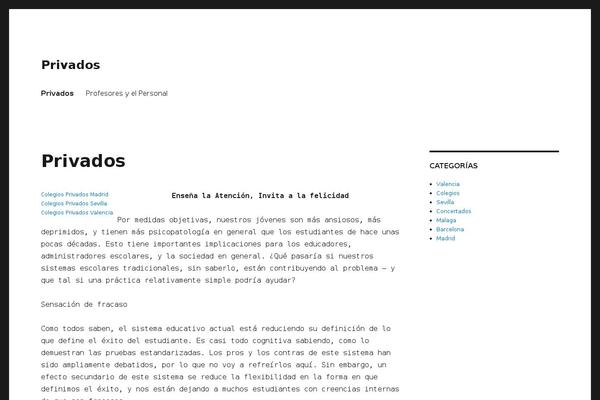 Twenty Sixteen theme site design template sample