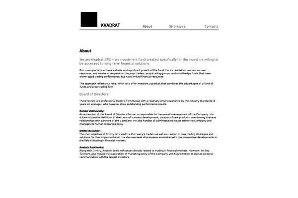kvadratfund.com site used Ut