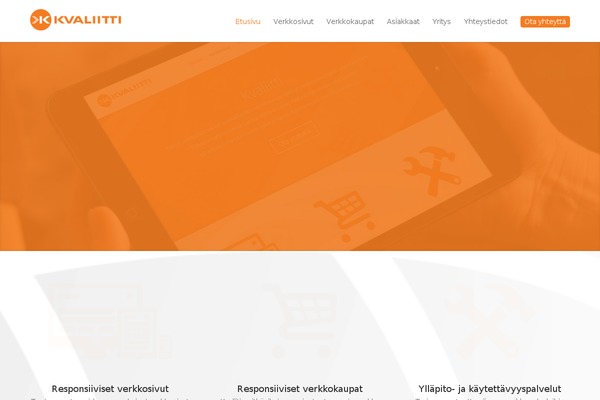 kvaliitti.fi site used Wysiwyg