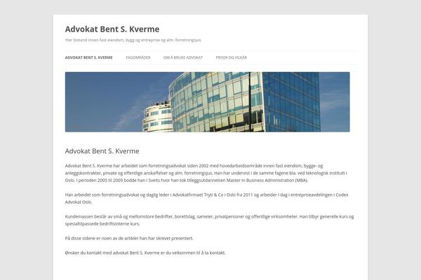 Twenty Twelve theme site design template sample