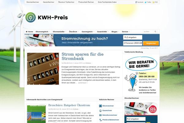 kwh-preis.de site used Daily