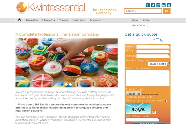 kwintessential.co.uk site used Kwintessential