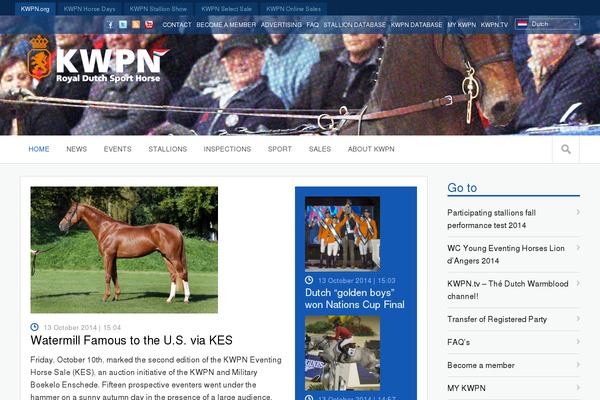 kwpn.org site used Kwpn