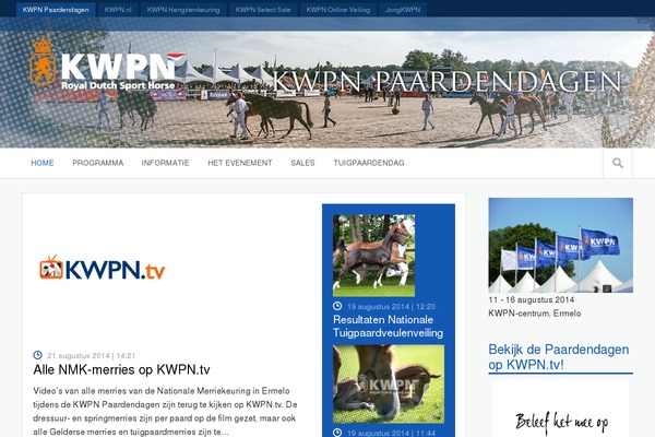 kwpnpaardendagen.nl site used Kwpn