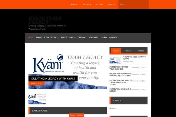 Kent theme site design template sample