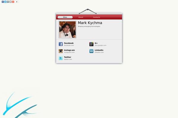 kychma.com site used Namelycards