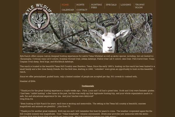 kyleranch.com site used Earth-nature