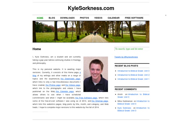 kylesorkness.com site used Cutline-1.4-2columnright