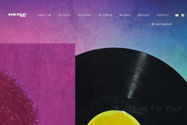 SoundRise theme site design template sample