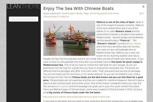 WordPress website example screenshot