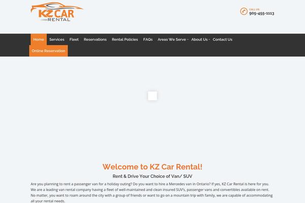 kzcarrentals.com site used Donpablo