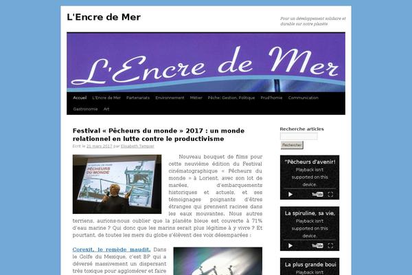 Twenty Ten theme site design template sample